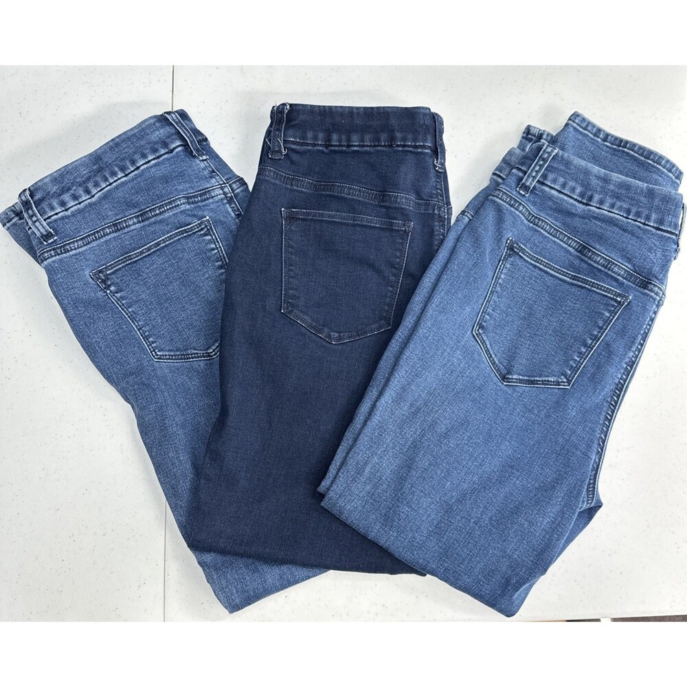 Lot of Three Chico's Women's Jeans Size 0 4/6 Slim Ankle Girlfriend